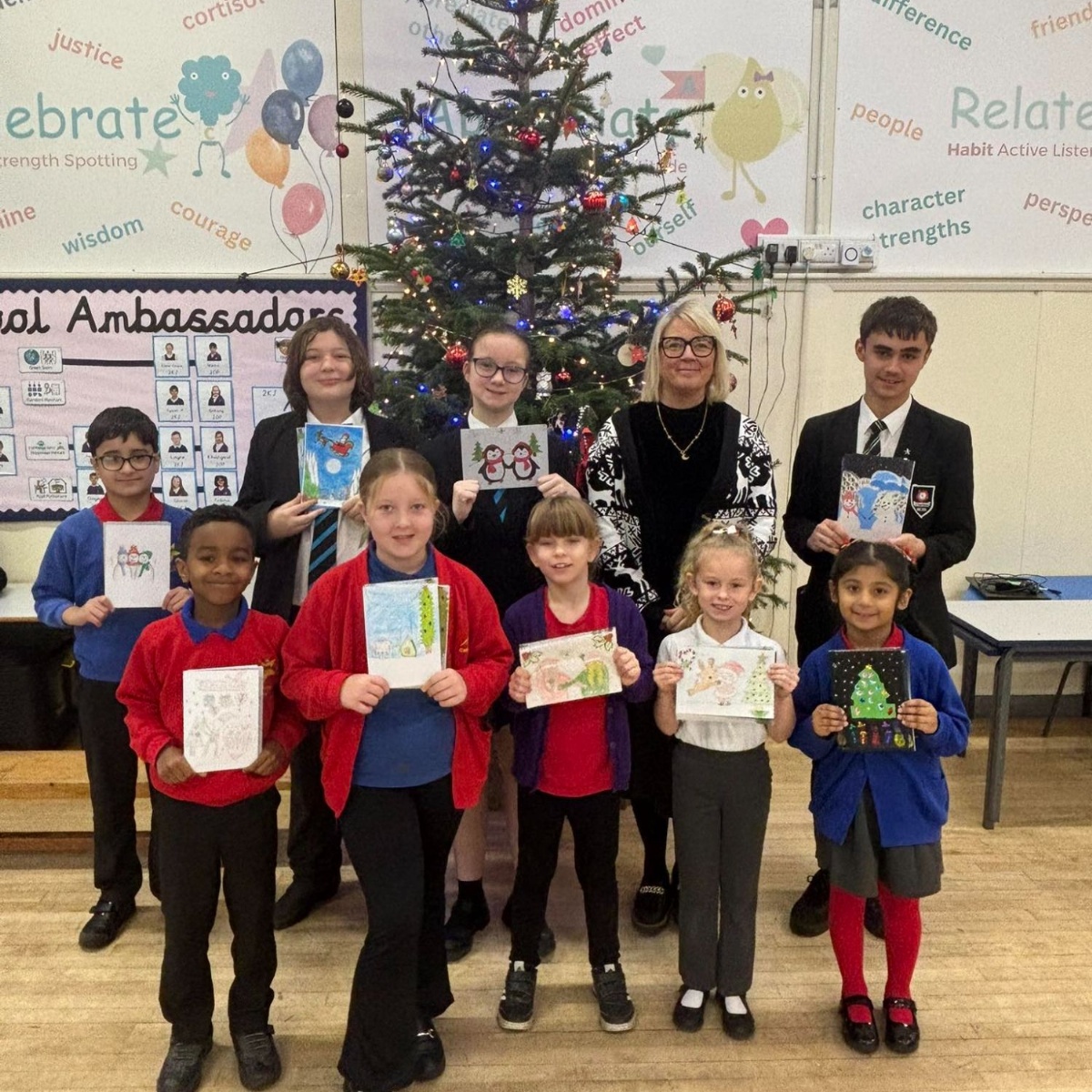Colne Primet Academy - Creativity celebrated in Christmas card competition